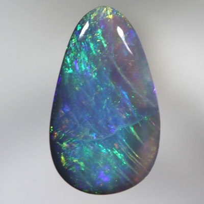 SOLID BLACK OPAL Bright neon golden green and royal blue